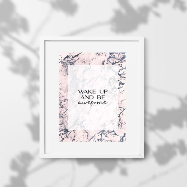 Plakat z napisem do pokoju