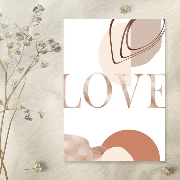 Plakat z napisem do pokoju