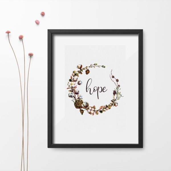 Plakat z napisem mieć nadzieję