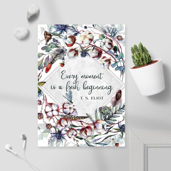 Plakat z napisem motywacyjnym do pokoju