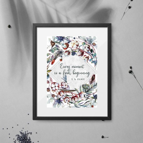 Plakat z napisem motywacyjnym do przedpokoju