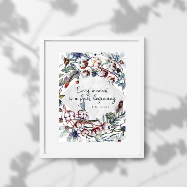 Plakat z napisem motywacyjnym do sypialni