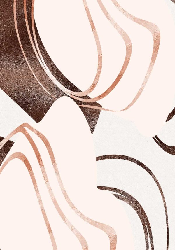 Plakat z nowoczesną abstrakcją