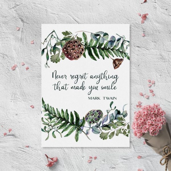 Plakat z sentencją do przedpokoju