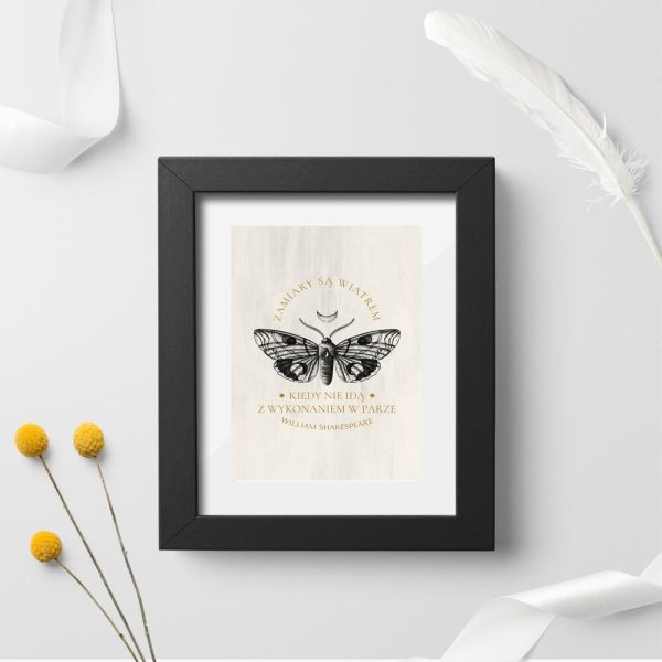 Plakat z sentencją do przedpokoju