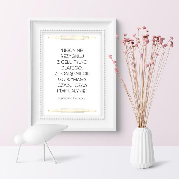 Plakat z sentencją do sypialni