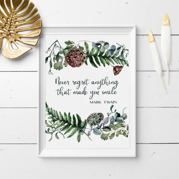 Plakat z sentencją do sypialni