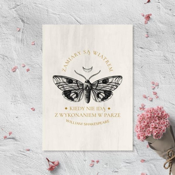 Plakat z sentencją do sypialni