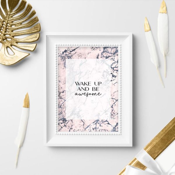 Plakat z sentencją w języku angielskim do przedpokoju