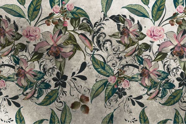 Foto-tapeta z motywem kwiatowym do dekoracji sypialni