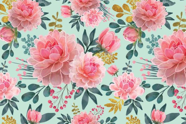 Fototapeta z kwiecistym motywem