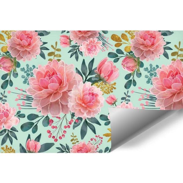 Fototapeta z kwiecistym motywem do przedpokoju