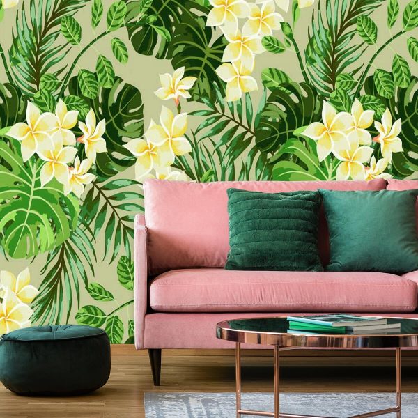 Fototapeta z monsterą do przedpokoju