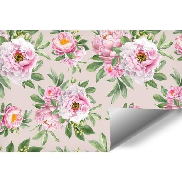 Fototapeta z peoniamii do przedpokoju