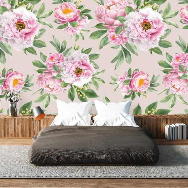 Fototapeta z peoniamii do sypialni