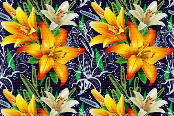 Tapeta z liliami