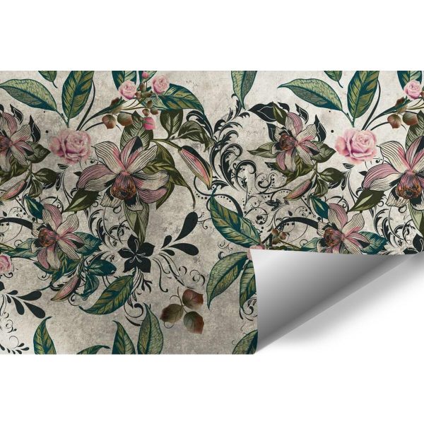 Tapeta z motywem roślinnym do sypialnui