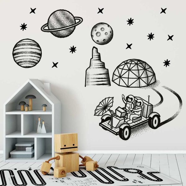 Naklejka z planetami