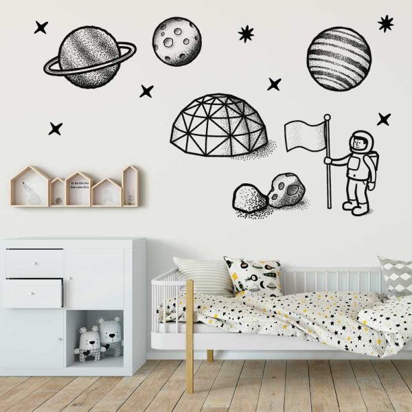 Naklejka z planetami do sali zabaw