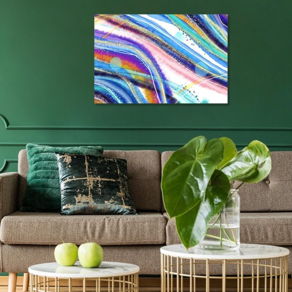 Obraz z abstrakcyjnym motywem do pokoju