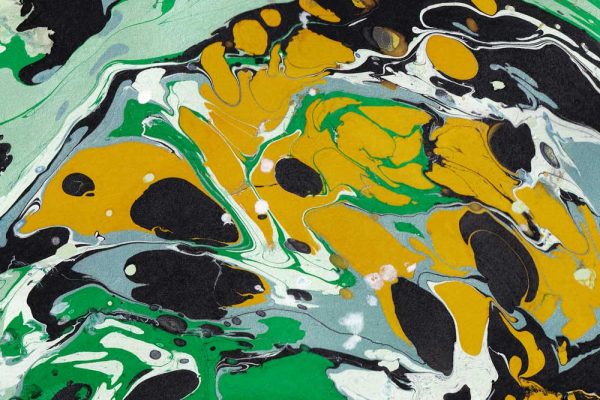 Obraz z barwną abstrakcją