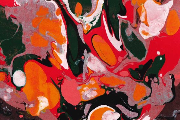 Obraz z motywem czerwonej abstrakcji