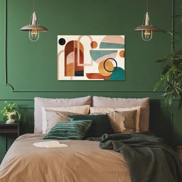 Obraz z motywem figur geometrycznych