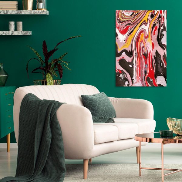 Obraz z rozlaną farbą