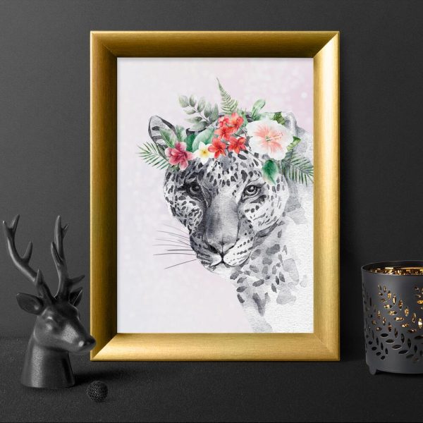 Plakat do oprawienia z lampartem