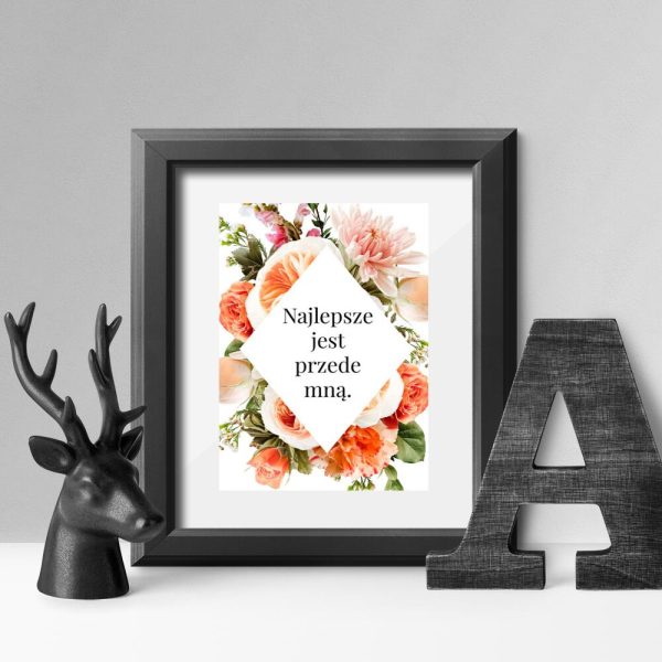 Plakat do oprawienia z napisem