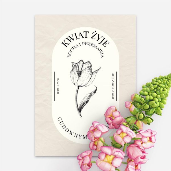 Plakat z cytatem - Peter Rosegger do pokoju