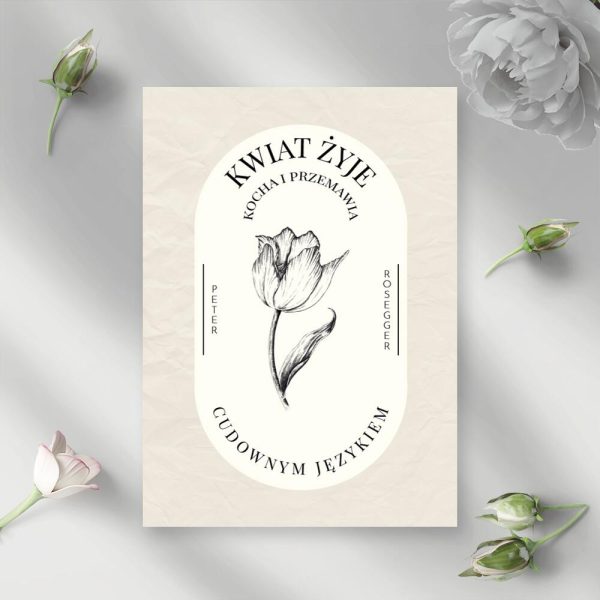 Plakat z cytatem - Peter Rosegger do przedpokoju