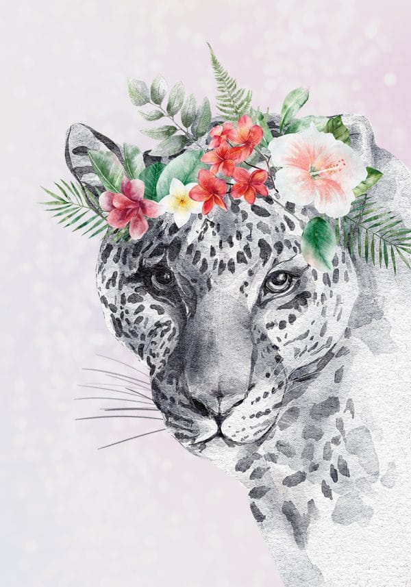 Plakat z dzikim kotem