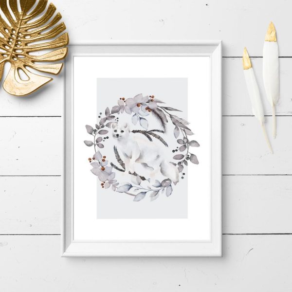 Plakat z lisem do salonu