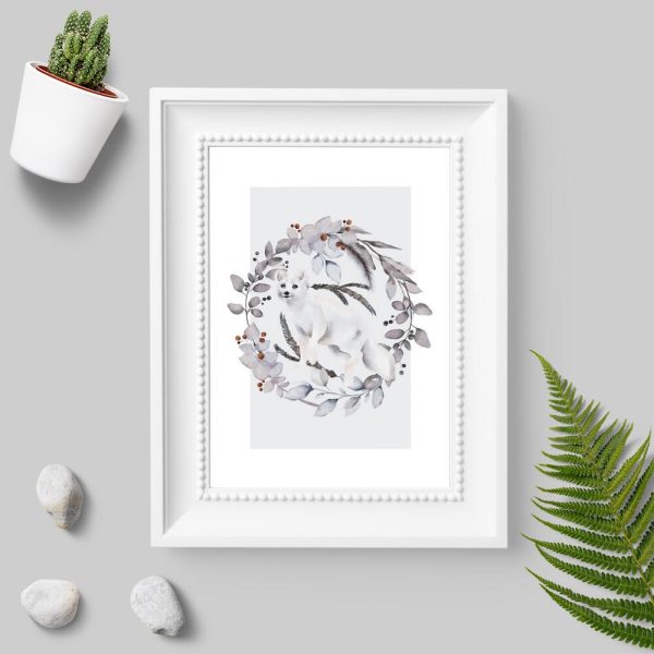 Plakat z lisem do sypialni