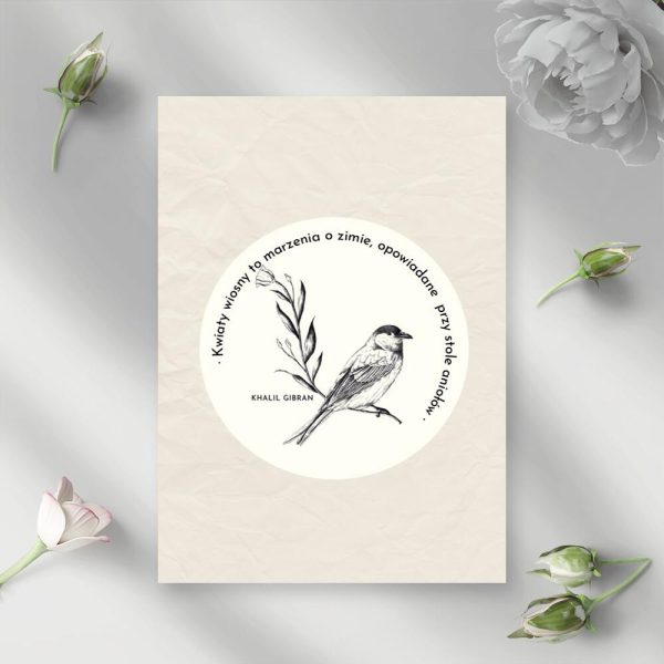 Plakat z maksymą - Khalil Gibran do przedpokoju