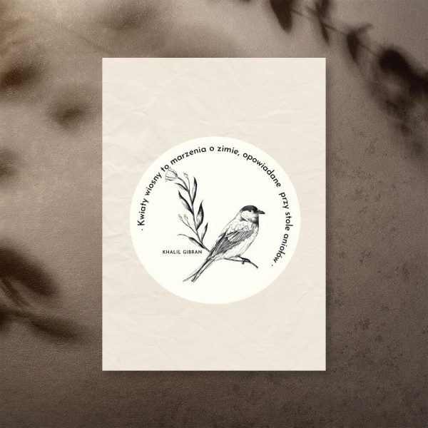 Plakat z maksymą - Khalil Gibran do salonu