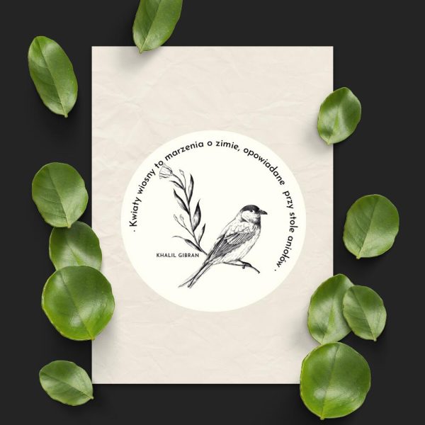 Plakat z maksymą - Khalil Gibran do sypialni