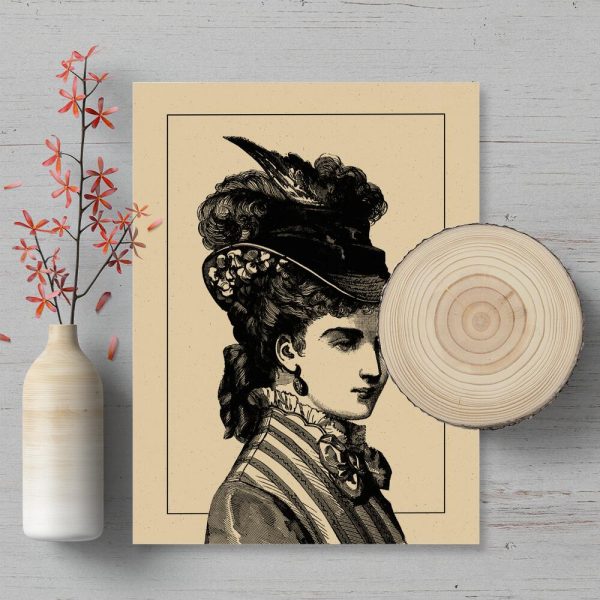 Plakat z modą z XIXw.