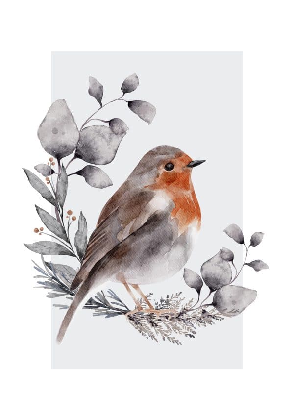 Plakat z motywem rudzika