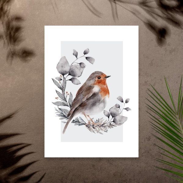 Plakat z motywem rudzika do przedpokoju