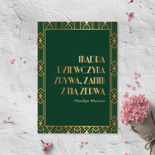 Plakat z napisem do sypialni