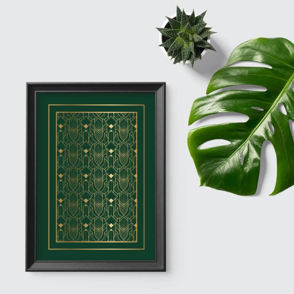 Plakat z pawimi piórami do sypialni