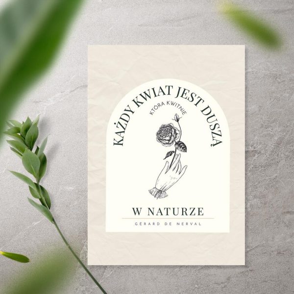 Plakat z sentencją - Gerard De Nerval do sypialni