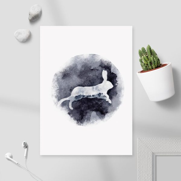 Plakat z zajączkiem do sypialni