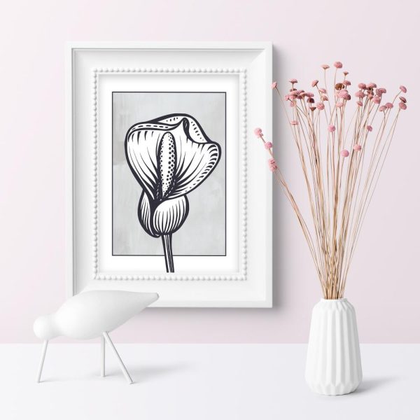 Plakat ze skrzydłokwiatem do sypialni