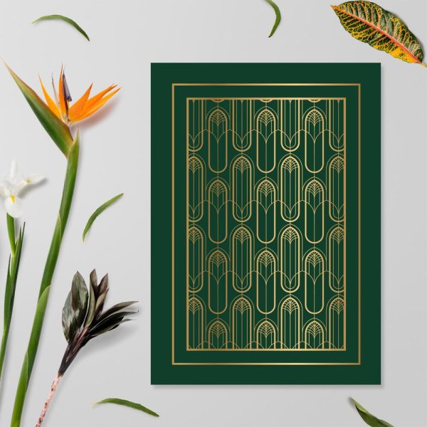 Plakat ze wzorkiem do przedpokoju