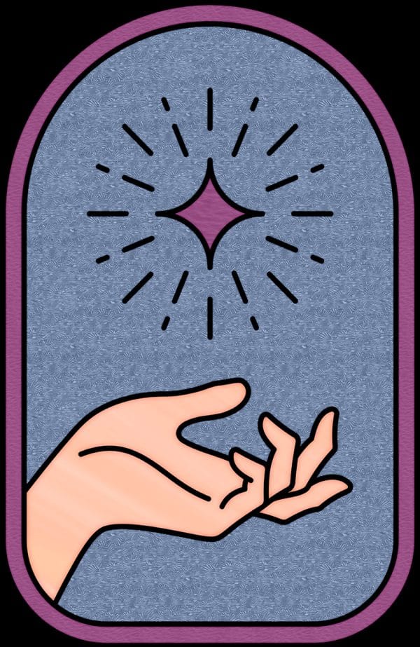 Naklejka na okno z dłonią