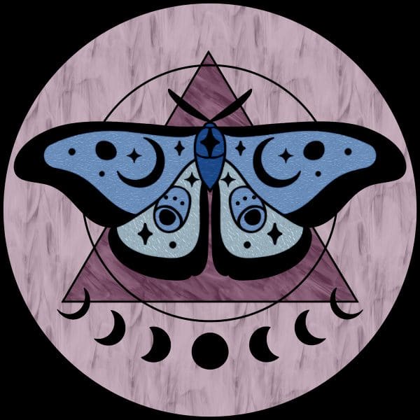 Naklejka witrażowa z motylkiem