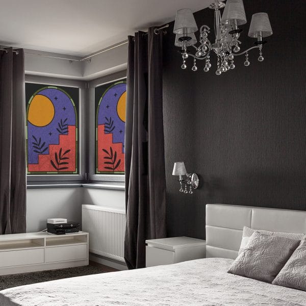 Witraż z gwiazdami do pokoju